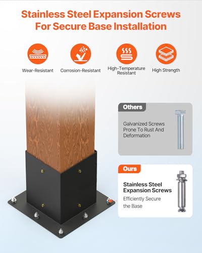 image for VEVOR Pergola Kit, 4x4 Inch Pergola Brackets for 3.5x3.5 Inch Wood Bea