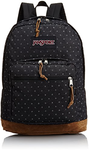 jansport grey polka dot backpack