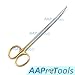 AAProTools Metzenbaum Scissors Curved 14cm - Gold Plated Handle& German Grade Stainless Steel