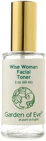 Garden of Eve Wise Woman Anti-aging Facial Toner(Anti-Aging,Combination,Normal,Sensitive)Hydrating(Non-alcohol, Non-drying)(Certified Organic Ingredients)Fragrance-Free(No synthetic ingredients)2 oz.