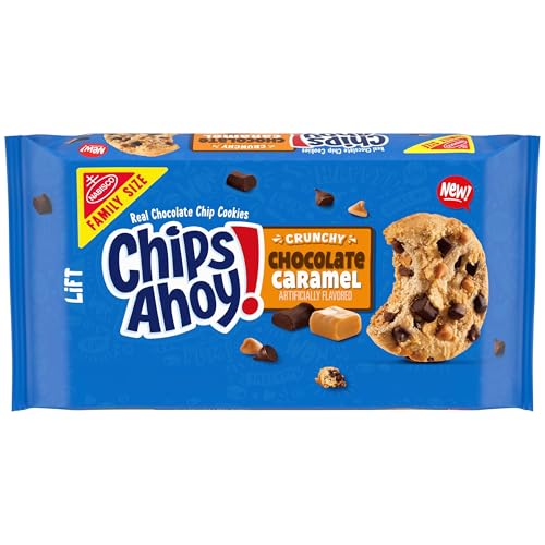 CHIPS AHOY! Crunchy Chocolate Caramel Chocolate Chip Cookies, Fam...
