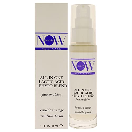 NOW Beauty All in one Lactic Acid Plus Phyto Blend Treatment For Unisex 1 oz Treatment, Brown, 29.57 ml (Pack of 1)