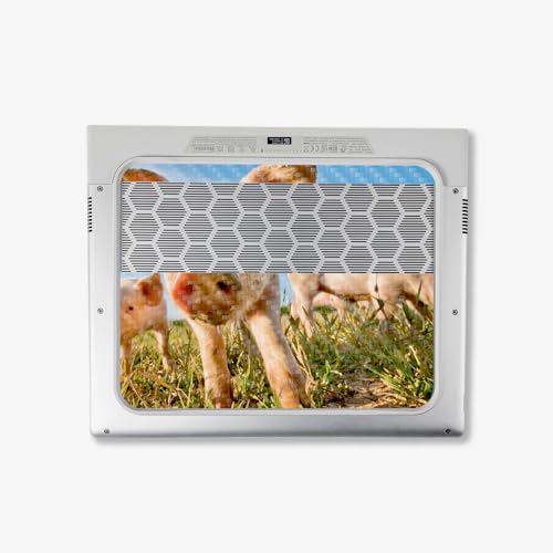 Image of MightySkins Carbon Fiber Skin Compatible with Alienware X14 R2 (2023) Full Wrap Kit - Pig Face | Protective, Durable Textured Carbon Fiber Finish | Easy to Apply & Change Styles | Made in The USA