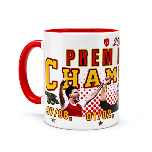 Beyond Happy Arsenal 2026 League Champions Mug - Ceramic Coffee & Tea 11oz Celebration Cup - AFC English League Winners Boxed Mug