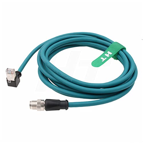 Cable Ethernet M12 8 Pines X-Coded RJ45 CAT 6A 10m miniatura 1