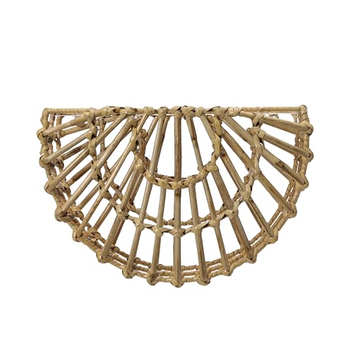 Main + Mesa Woven Cane Wall Pocket, Natural