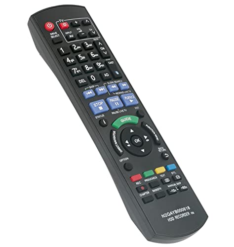 N2QAYB000618 Sub N2QAYB000615 VINABTY Replaced Remote Fit for Panasonic HDD Recorder DMR-HW100 DMR-PWT500 - Image 2