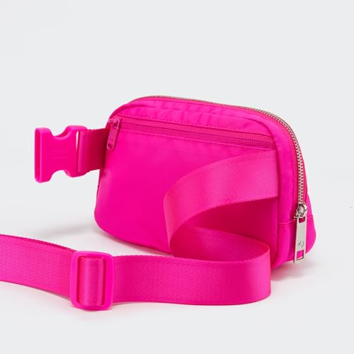 Image of Pander Belt Bag for Women, Fashion Waist Packs, Crossbody Bags, Everywhere Belt Bag with Adjustable Strap (Sonic Pink).
