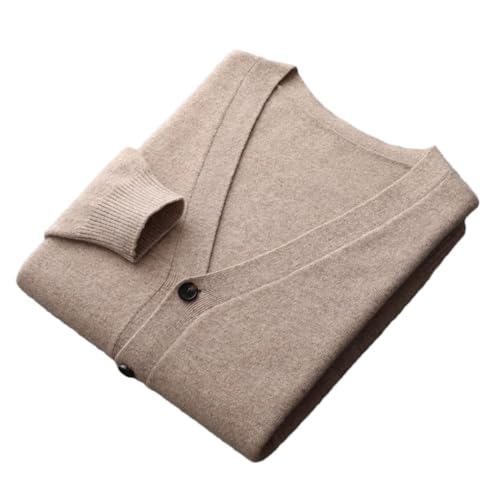 Men's Cardigan Sweater Loose Long V-Neck Plus Size Casual Knit Sweaters