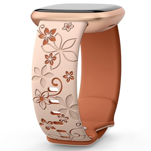 OHOTLOVE ԕoh Fitbit Senseoh/Fitbit Versa 3oh fB[X/Fitbit Versa 4oh/Sense 2ohɑΉ \tgŃL[gȃc[gJ[̃t[X|[cEHb`XgbvpX