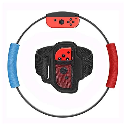 Ring Fit Adventure för Nintendo Switch tillbehör, inkluderar 1 fitnessring, 2 st Ring-Con andningsbara grepp och justerbara benremmar, inbyggd IR-rörelsesensor, innehåller inte spel, Erwachsene