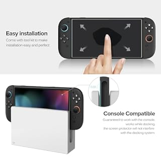 ivoler 3 Stücke Panzerglas für Nintendo Switch 2 Model 2025, Schutzfolie Folie Displayschutzfolie für Nintendo Switch [Anti Kratzer][Bläschenfrei][HD Clear]