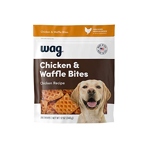 Amazon Brand – Wag Dog Treats Chicken and Waffle Bites 12oz