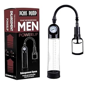 Men’s Growth Massage High-Vacuum Pump Pressure Device to Be a Bigger Men Soft Silicone Comfortable Men’s XL Vacuum Pump 2 in 1 Pump with ED Screen, 8inch Vacuum Pump for Body Relax BKLP2A (D)