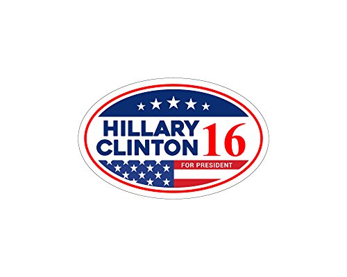 *Oval Car Magnet* Hillary Clinton 2016 for President Bumper Sticker Magnet TOCM 154