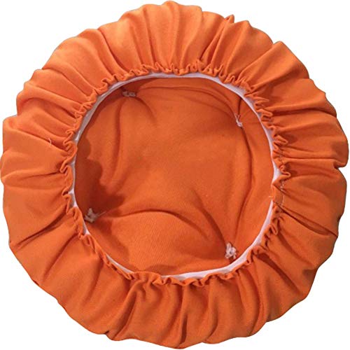 チャミ 丸椅子カバー 座布団 通気 クッション チェアクッション チェアパッド ラウンド ブラウン