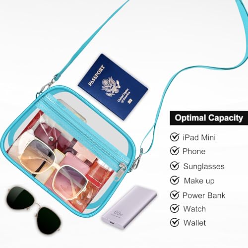 Image of USPECLARE Clear Bag for Stadium Events Clear Sports Fan Handbags Purses