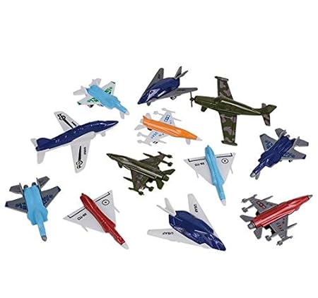 Kids Authority Airplane set - 1 Dozen Assorted Airplane Die Cast