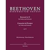 Beethoven - Concerto in D Major Op 61 for Violin and Piano URTEXT Published by Barenreiter