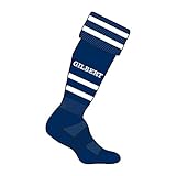 Gilbert - CHAUSSETTES TRAINING RAYE MARINE BLANC GILBERT - taille : 35-39