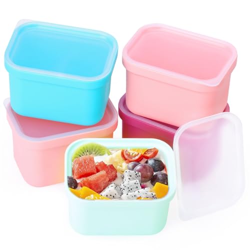 Cubetas de silicona para congelar con tapa, pack de 4 miniatura 7