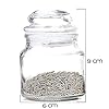 Top-down view of Floriya glass jars displaying different kitchen ingredients