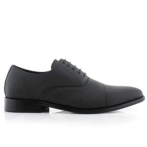 Image of Ferro Aldo Men's Classic Cap Toe Oxford Dress Shoe Collection | Perfect for Formal, Business, and Wedding Attire