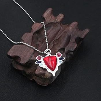 SONGCHANGJEWELRY JJBA JOJO Anime Red Stone of Aja Necklace - JoJo