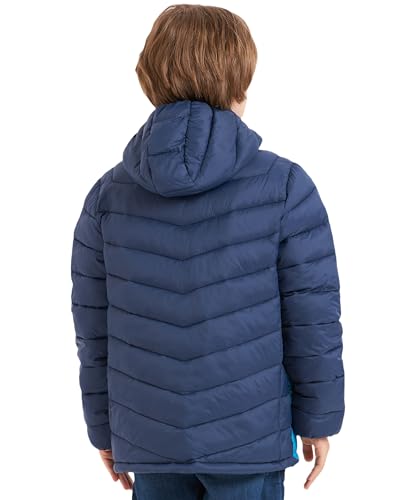 Image of Boys Girls Toddlers Lightweight Hooded Puffer Jacket Kids Winter Coat Warm Comfy Outerwear