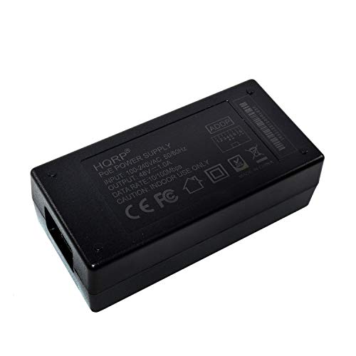 Inyector POE HQRP de 48 V según estándar IEEE 802.3at para punto de acceso TRENDnet TEW-638PAP + adaptador de clavija europea HQRP miniatura 2