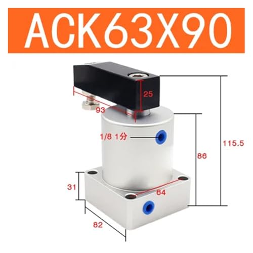 Cylindre de serrage rotatif ACKR32X90 à blocage rapide et précis - 2