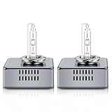 BIHEE D5S Xenon Brenner 25W 6000K Diamond Weißlicht HID Scheinwerferlampe Metallstents Base Auto Scheinwerfer Birne Autolampe, 2 Stücke
