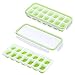 Produktbild IKICH Eiswürfelform Silikon Eiswürfelbehälter mit Deckel Klickverschluss mit Silikondichtung Luftdicht & Wasserdicht LFGB FDA BPA Frei Ice Cube Tray Stapelbar Eiswürfelschalen Eiswürfel Babynahrung