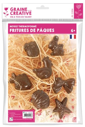 GRAINE CREATIVE Moule thermoformé Friture de Paques Classique