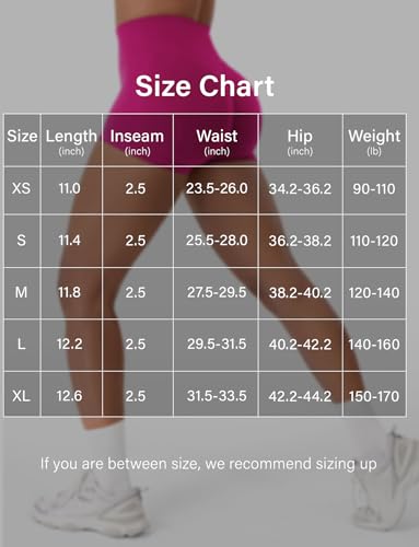 Image of VOYJOY Women Workout Impact Shorts 2.5 inch / 3.6 inch / 4.5 inch / 6 inch Scrunch Butt Lifting Gym Seamless Booty Biker Shorts