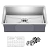 KRAUS Standart Pro 30 -inch Undermount Single Bowl 16 Gauge Stainless Steel Kitchen Sink, KHU100-30