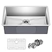 KRAUS Standart Pro 30 -inch Undermount Single Bowl 16 Gauge Stainless Steel Kitchen Sink, KHU100-30