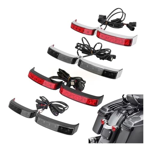 Feux arrière LED moto avec clignotant et feu stop sacoche Touring - 2