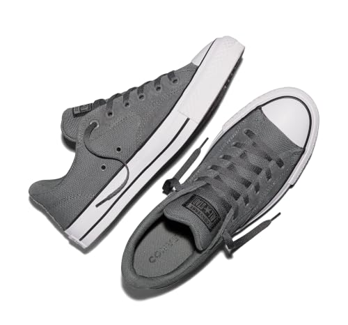 Image of Converse, Unisex, Chuck Taylor All Star Malden Street Low Top, Darker Grey /Black /White Men's 4, Women's 6 Medium