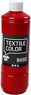 Color textil, rojo, 500 ml