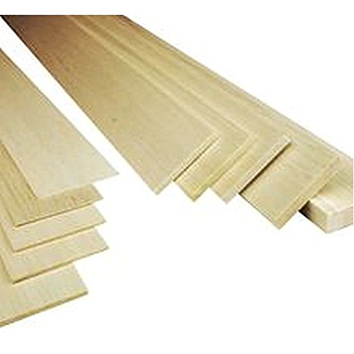 Balsa hoja (3/32 x 3 x 36 ") (PK10) ingeniería materiales de madera