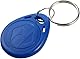 OBO HANDS 125khz Tags EM4100 RFID Karte Token Key Tag Zugangskontrolle Smart Card ID Keyfobs Paket von 100pcs (BLAU)