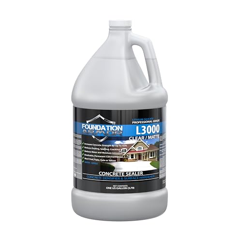 Foundation Armor 1-Gal. L3000 Ready to Use Water-Based Lithium Silicate Densifier, Hardener, and Sealer for Concrete & Masonry
