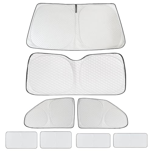T5 T6 Sonnenschutz, Thermomatten VW T5 T6, 8PCS, Premium Aluminium Film Vliesstoff UV geschützt, Upgraded VW Windschutzscheibe Sunshade T5 T6 Sonnenschutz, Thermomatten VW T5 T6, 8PCS, Premium Aluminium Film Vliesstoff UV geschützt, Upgraded VW Windschutzscheibe Sunshade