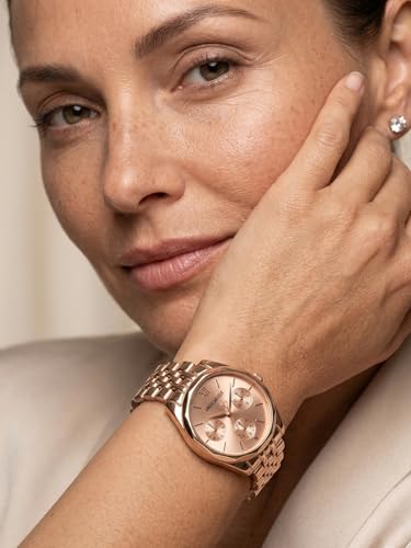 Image of AMERICANVIBER Rose Gold Women Watches | Girl Watch | Watch for Women | Diamond Studed | Premium Design | Trendy Fashionable | Under 499