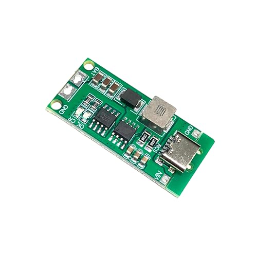 Image of ROBOWAY 4Pcs 2S 1A Polymer Lithium Ion Charger Type-C | 8.4V 18650 Battery Charging Module | USB-C Input, Boost Converter, LED Indicator, Overcharge Protection (Pack of 4)