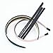 Lawie 10 Pack Plastic Metal Hard Thin Wide Headbands Hair Clasp Crown Tiara Hairband Silicone Flexible Glue Sticky Anti Slip Strap Band Strip Rubber Teeth Grip Comb Black Craft Accessories