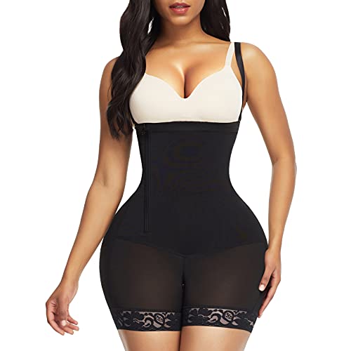 Body Shaper for Women Tummy Control Shapewear Side Zipper Open Bust Fajas for Ladies Daily Life