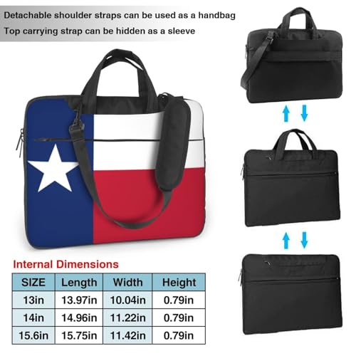 Maletín para Laptop con Bandera de Texas 15.6 pulgadas miniatura 4