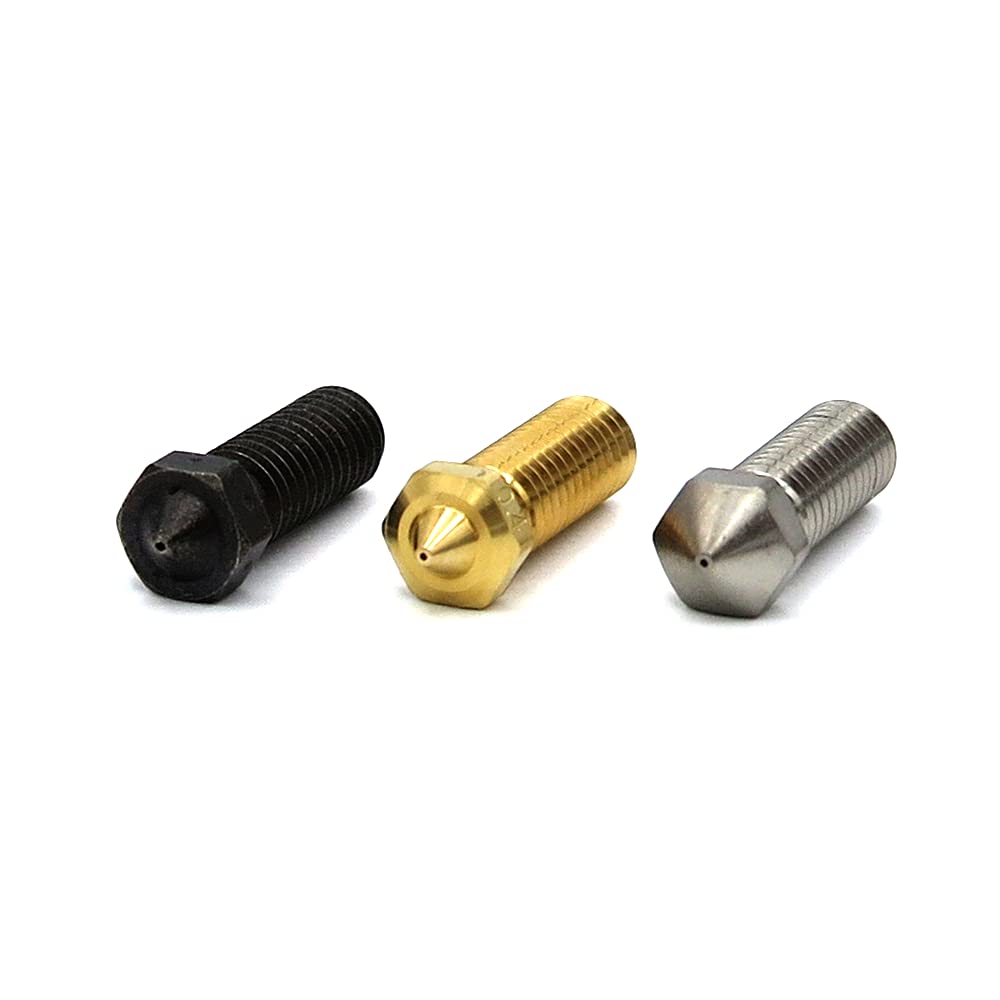 Volcano Düsen 0,4/0,6/0,8/1,0mm – Messing, Kupfer Oder Gehärteter Stahl Für Sidewinder X1